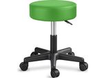 Tresko Sgabello Rotante Regolabile In Altezza Verde 150 Kg | Sgabello Girevole Sgabello 10 Cm Di Spessore Imbottitura 47-60 Cm | Sgabello Da Lavoro Sgabello Da Ufficio Girevole A 360° Con Rotelle