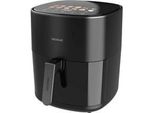 HeißLuftfritteuse Cecofry&Grill Duoheat 6500 Schwarz, 2.200 Watt, Korb 6,5 Liter, Mit Sichtfenster, Doppeltes Heizelement