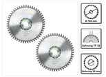 Set Di Lame Circolari Speciali Festool 2X Hw 160 X 20 X 2,2 Mm TF52 ( 2X 496306 ) 160 Mm 52 Denti