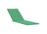 Vidaxl Cuscino Per Sedia A Sdraio Verde (75+105)X50X4 Cm