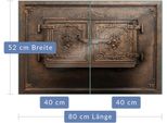 Piastra Di Copertura Del Piano Cottura Piastra Di Copertura Del Piano Cottura In Ceramica 2 Pezzi 80X52 Marrone Protezione