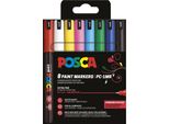 Posca PC1MR/8A ASS18 Marcatore A Pigmenti Posca PC-1MR, Confezione Da 8, Colori Assortiti