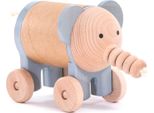 Salvadanaio In Legno Bajo - Elefante Da Viaggio Per Bambini