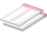 Lista Della Spesa Pricaro "Typo"", Magnetica, Rosa, A5, 25 Fogli, 3 Pezzi"