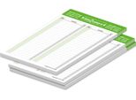Lista Della Spesa Pricaro "Typo"", Verde, A5, 3 Pezzi"