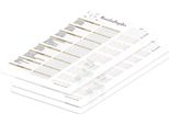 Pricaro Piano Di Pulizia "Foglie"", Magnetico, A4, 25 Fogli, 3 Pezzi"