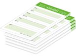 Pricaro Essensplaner "Typo-GrüN"", Magnetisch, A6, 5 StüCk"