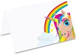 Pricaro Segnaposto "Unicorno Arcobaleno"", 50 Pezzi"
