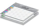 Pricaro Piano Di Pulizia "Structure"", Grigio, A4, 25 Fogli, 3 Pezzi"