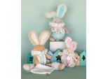 Doudou Coniglietto Giocattolo Con Sonaglio E Portaciuccio 21 Cm