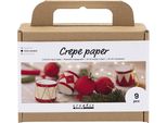 Kit Artigianale Creativ Company Ornamenti Natalizi In Carta Crespa Glitterata