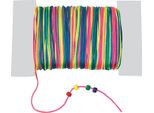Colorations - Cordone Di Raso Con Perline Arcobaleno, 91 Mtr.