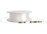 Colorations - Cordone Di Perline Estensibile Trasparente, 91Mtr.