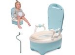 Vasino E Wc Per Bambini Jopassy, Vasino Per Bambini Con Funzione Wc, Sedile Per Wc Per Bambini E Trainer Con Maniglie E Design Antiscivolo Blu