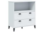 Vidaxl Libreria Viken Bianco 80X40X90 Cm Materiale A Base Di Legno