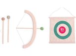 Bs Toys Set Arco E Frecce Per Bambini - Giocattolo In Legno Per Esterni - 4 Pezzi