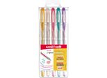Uni-Ball Gel Pen Glitter Set 5 Pezzi 1 Mm Scrittura Colorata
