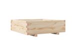 Vidaxl Fioriera 80X80X26,5 Cm In Legno Di Pino Massiccio