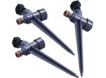 Set Di Irrigatori Per Prato, 3 Pezzi 360° Irrigazione Automatica Giardino Sprinkler | Sistema Di Irrigazione Acqua Sprinkler
