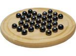 Hot Games Solitario In Legno 22 Cm Con Biglie In Vetro Nero