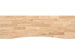Vidaxl Piano Scrivania Non Trattato 160X50X2,5 Cm In Legno Massiccio Di Quercia