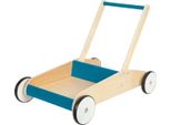 Small Foot - Passeggino In Legno Blu Petrolio