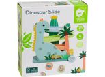 Dinosauro Con Pista Di Marmo In Legno Classic World - Giocattolo Educativo 4 Pezzi
