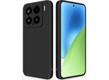 Custodia In Silicone Per Xiaomi 15 Cover Protettiva Nera Opaca Backcover Custodia Per Telefoni Cellulari