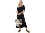 Dorothy Perkins - Abito Midi Con Collo Increspato Per Donna DP5188 (36 De) (Nero)