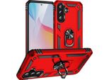 Custodia Per Telefono Cellulare Armor Shield Per Samsung Galaxy A56 5G Cover Custodia Per Telefono Cellulare Ultra Ibrida, Rosso