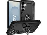 Custodia Per Cellulare Armor Shield Per Samsung Galaxy S25 Cover Custodia Ultra Ibrida Per Cellulare, Nero