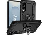 Custodia Per Cellulare Armor Shield Per Samsung Galaxy S25 Edge Cover Custodia Ultra Ibrida Per Cellulare, Nero