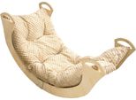 Altalena Montessori In Legno Con Cuscino, Laccata, Solida, Polacca