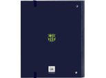 Raccoglitore Ad Anelli F.C. Barcelona Blu Navy 27 X 32 X 3,5 Cm