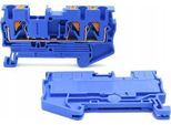 Connettore Per Rotaia Zug A 3 Poli Pt 2,5 Twin Blu