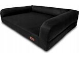 Letto Ortopedico Classico Premium Per Cani Nero Huggy Doggy Materasso L