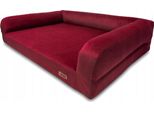 Letto Per Cani, Duro, Ortopedico, In Velluto, Boxer, Akita, Huggy Doggy Xl