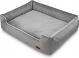Lettino Per Cani Classic Premium, Grigio, In Tessuto, Per Dormire Huggy Doggy Xl
