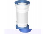 Tubo Di Scarico Per Wc Niagara, Flessibile, Blu Navy