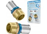 Pex 25X1 Gz Nipplo A Crimpare Alupex Solid