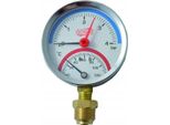 Termometro Radiale 80Mm 0-4 Bar 0-120°C 1/2""""