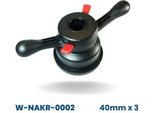 Set Di Dadi A Sgancio Rapido 40 Mm + Adattatore Per Cerchi In Alluminio