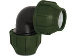 Gomito 90° Pp 25 Mm Morsetto 10 Bar Nero-Verde