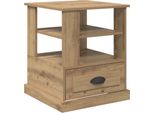Vidaxl Comodino Rovere Artisan 50 X 50 X 60 Cm Materiale A Base Di Legno