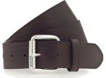 Mustang Pelle Cintura 40Mm Leather Belt W85 Dark Brown Marrone Scuro