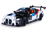 Jamara Bmw M4 GT3 Diecast 1:32 Bianco Incl. Pile A Bottone
