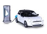 Jamara Bmw Mini Cooper Diecast 1:28 Bianco Incl. Pile A Bottone