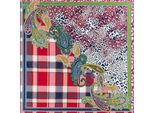 Roeckl Sciarpa Patchwork Leo Scarf Multi Red Colorato