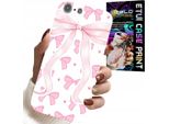 Custodia Per Iphone 5 / 5S / 5C - Custodia Con Nastri Rosa E Disegni Di Moda