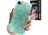 Custodia Per Iphone 7 / 8 / Se2 - Motivi Marmorizzati + Vetro Temperato